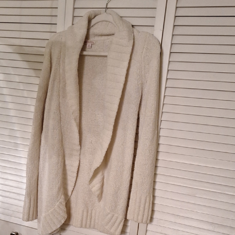 Merona Cream Open-Front Cardigan